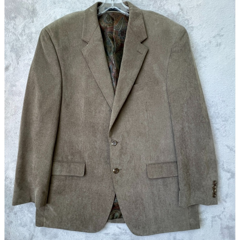 Lauren Ralph Lauren 42R Lightweight‎ Fine Wale Corduroy Blazer Paisley Lined
